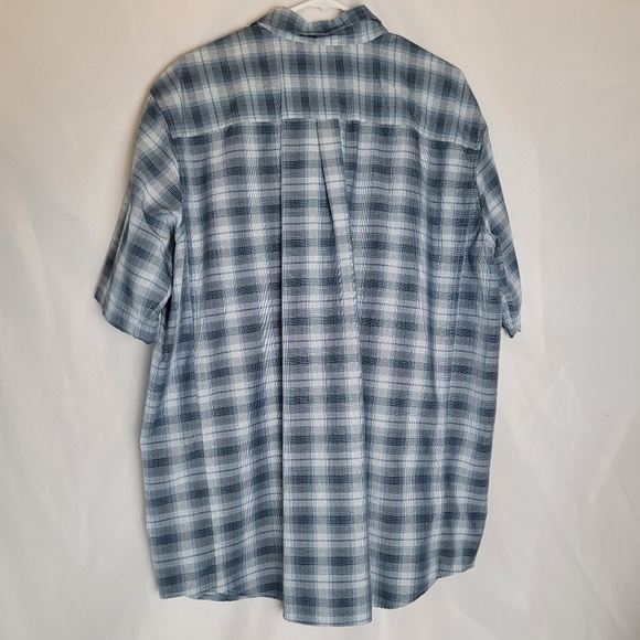 Eddie Bauer Men's Plaid Short Sleeve Button Up Shirt Lot Of 2 Size XL Tall - Picture 10 of 15